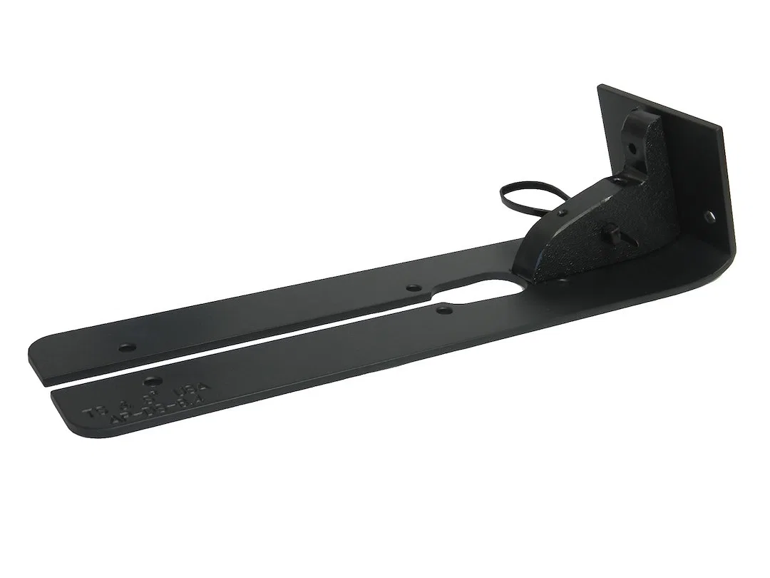 AP-DS-8.4 – TRANSDUCER Transducer Mounting Plate, Rectangular Armor Plate Powder Coated Black Aluminum Alloy With Sta...
